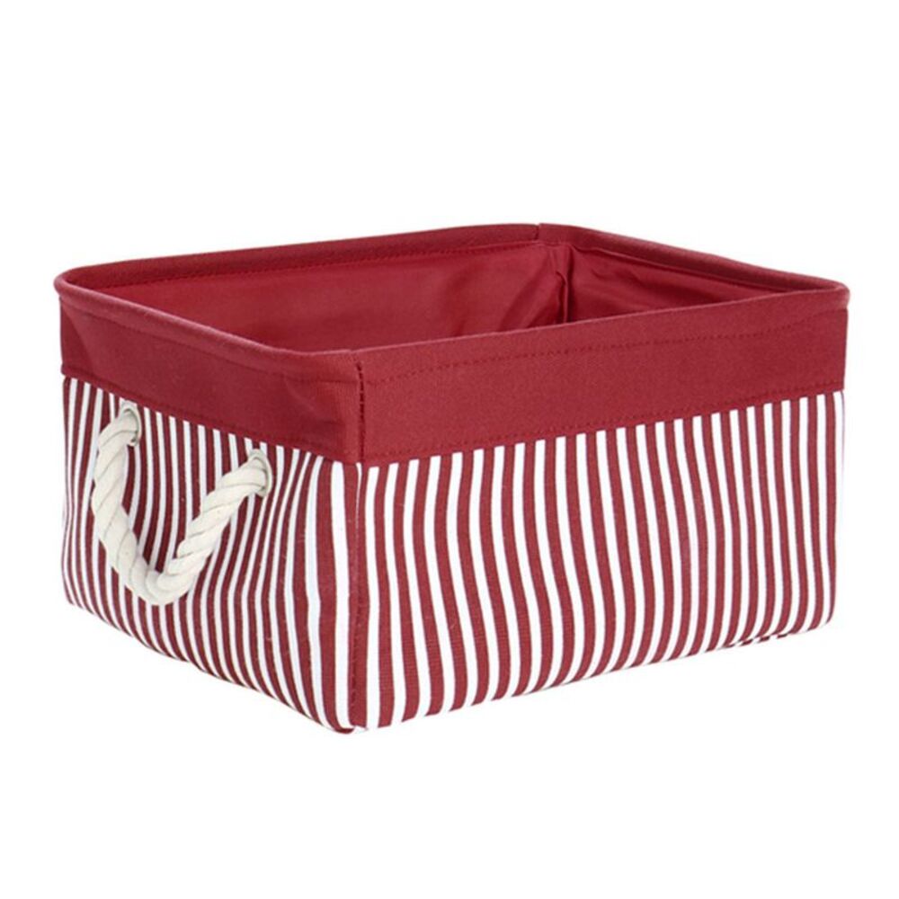 Foldable Storage Baskets with Handles Storage Bins Clothes Organizers Red